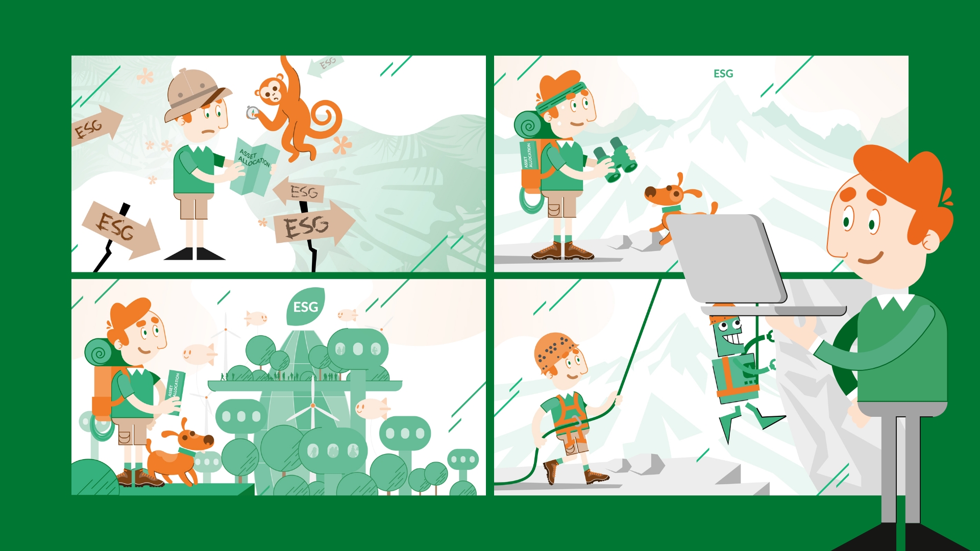 twin werbeagentur Agenturleistung Animation & Illustration | Comics & Doodels Collage